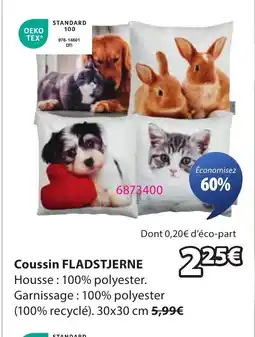 JYSK FLADSTJERNE Coussin offre