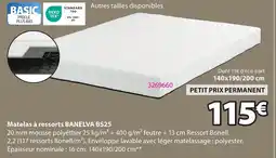 JYSK BANELVA BS25 Matelas à ressorts offre