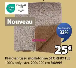 JYSK STORFRYTLE Plaid en tissu molletonné offre