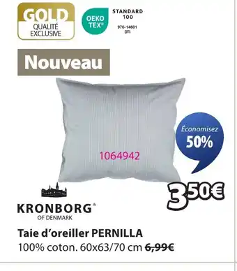 JYSK PERNILLA Taie d'oreiller offre