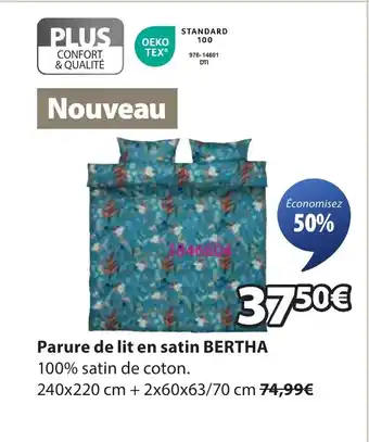 JYSK BERTHA Parure de lit en satin offre