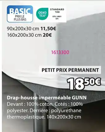 JYSK GUNN Drap-housse imperméable offre
