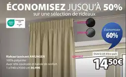 JYSK AMUNGEN Rideau tamisant offre