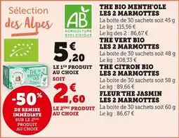 Bi1 The bio menth'ole les 2 marmottes offre