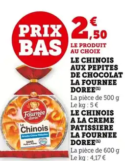 Bi1 Le chinois aux pepites de chocolat la fournee doree offre