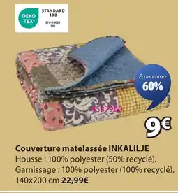 JYSK INKALILJE Couverture matelassée offre
