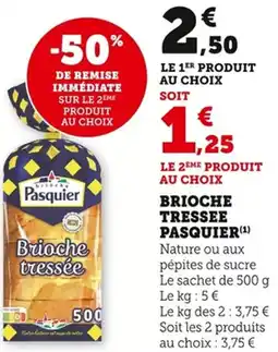 Bi1 Brioche tressee pasquier offre