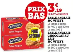 Bi1 Sable anglais mc vitie's offre