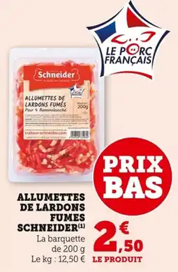 Bi1 Allumettes de lardons fumes schneider offre