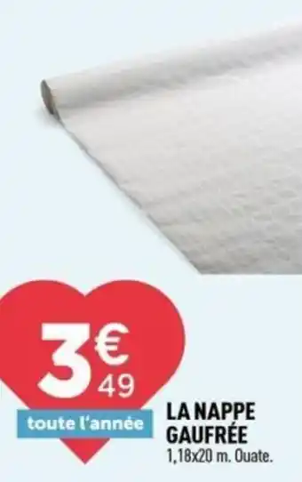 Centrakor La nappe gaufrée offre