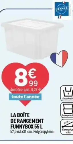 Centrakor La boîte de rangement funnybox offre
