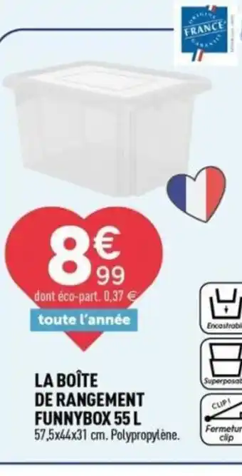 Centrakor La boîte de rangement funnybox offre