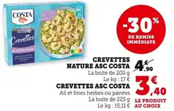 Bi1 Crevettes nature asc costa offre
