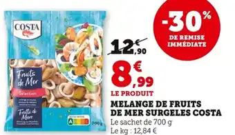 Bi1 Melange de fruits de mer surgeles costa offre