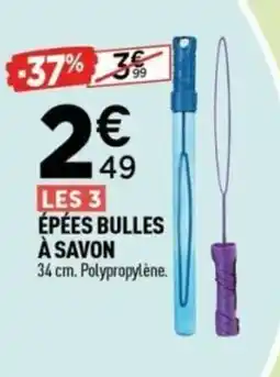 Centrakor Épées bulles à savon offre