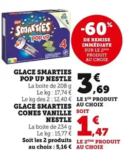 Bi1 Glace smarties pop up nestle offre