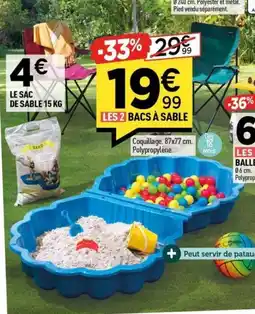 Centrakor Bacs à sable offre