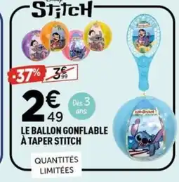 Centrakor Le ballon gonflable à taper stitch offre