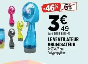 Centrakor Le ventilateur brumisateur offre