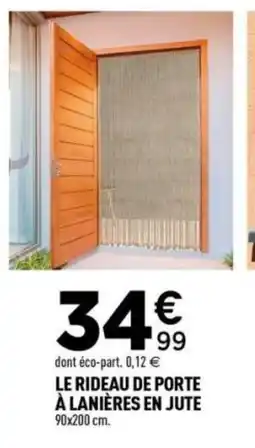 Centrakor Le rideau de porte à lanières en jute offre