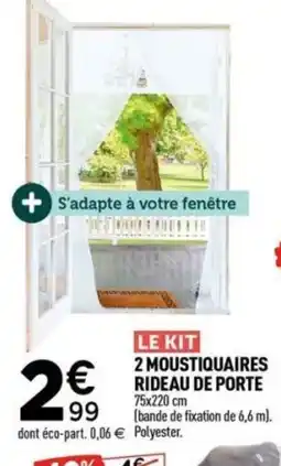 Centrakor 2 moustiquaires rideau de porte offre