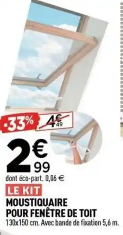 Centrakor Moustiquaire pour fenêtre de toit offre