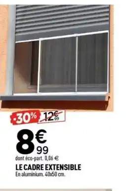 Centrakor Le cadre extensible offre