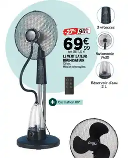Centrakor Le ventilateur brumisateur offre