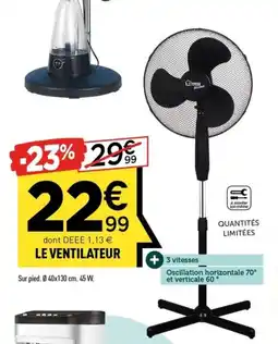 Centrakor Le ventilateur offre
