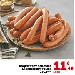 Bi1 Bockwurst saucisse légèrement fumée jeca offre
