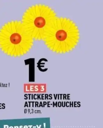 Centrakor Stickers vitre attrape-mouches offre
