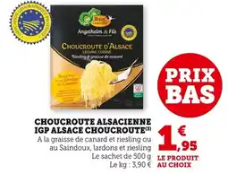 Bi1 Choucroute alsacienne igp alsace choucroute offre