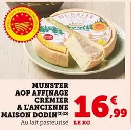 Bi1 Munster aop affinage crémier a l'ancienne maison dodin offre
