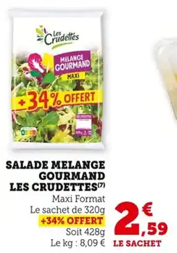 Bi1 Salade melange gourmand les crudettes offre