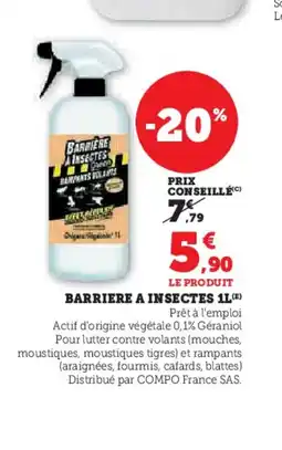 Hyper U Barriere a insectes offre
