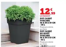 Hyper U Pot carré toscane offre
