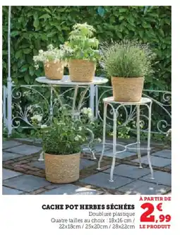 Hyper U Cache pot herbes séchées offre