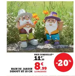 Hyper U Nain de jardin debout offre