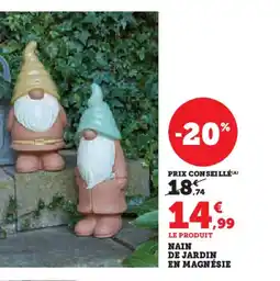 Hyper U Nain de jardin en magnésie offre
