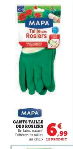 Hyper U Gants taille des rosiers offre