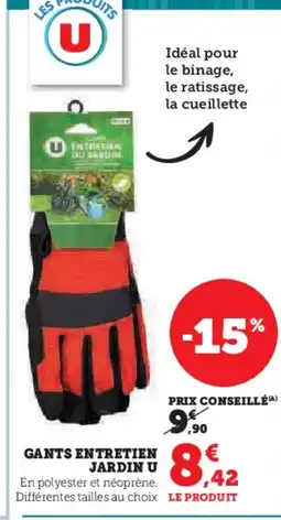 Hyper U Gants entretien jardin u offre