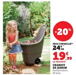 Hyper U Chariot de jardin offre