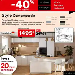 BUT Style contemporain implantation type "l" offre