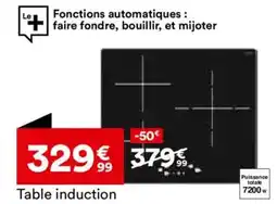BUT Table induction offre