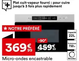 BUT Micro-ondes encastrable offre