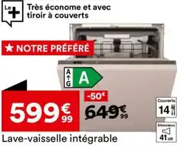 BUT Lave-vaisselle intégrable offre