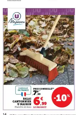 Hyper U Balai cantonnier u maison offre