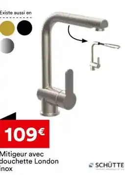 BUT Mitigeur avec douchette london inox offre
