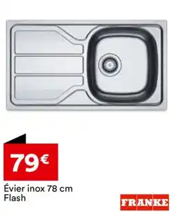 BUT Évier inox 78 cm Flash offre