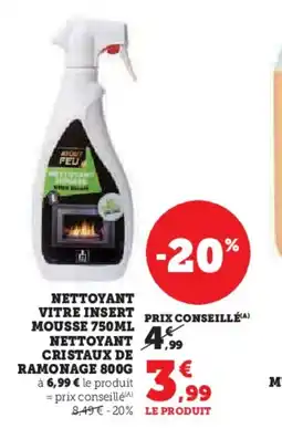 Hyper U Nettoyant vitre insert mousse offre